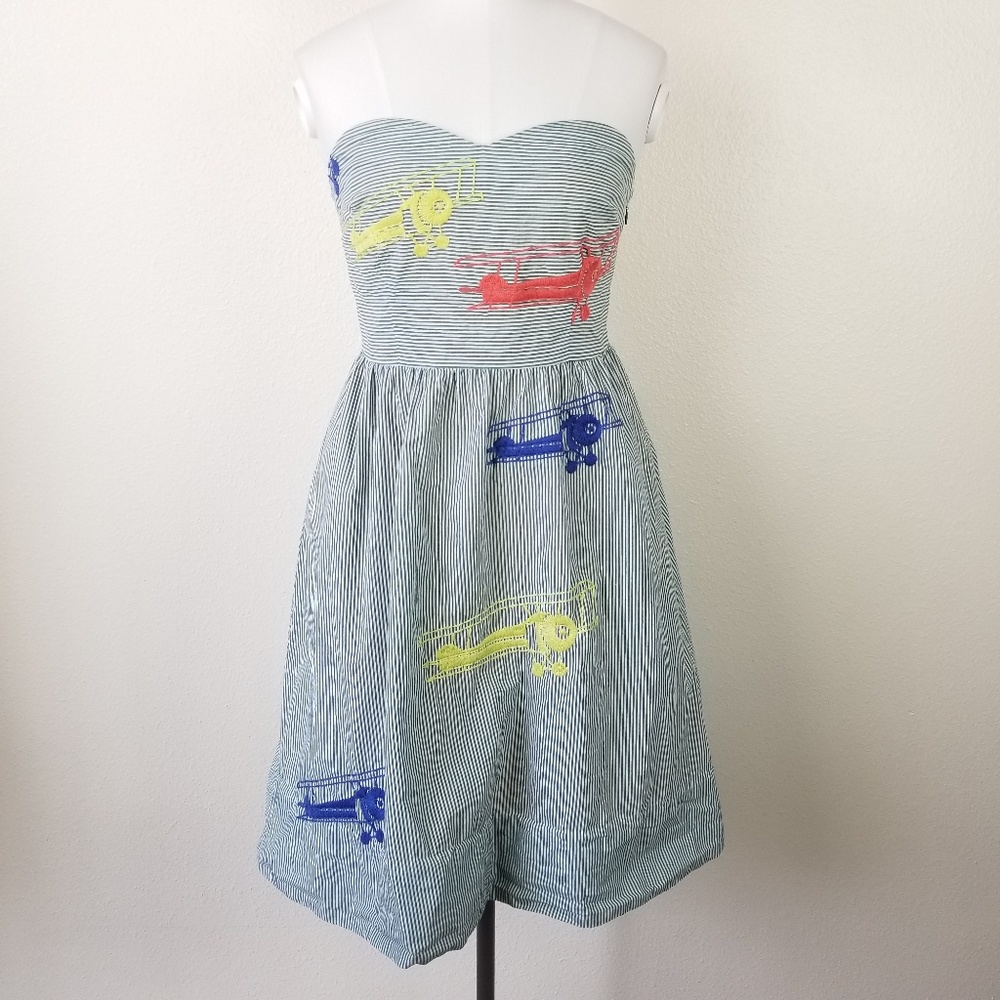 Moulinette Souers Anthro Wright Airplane Dress 8